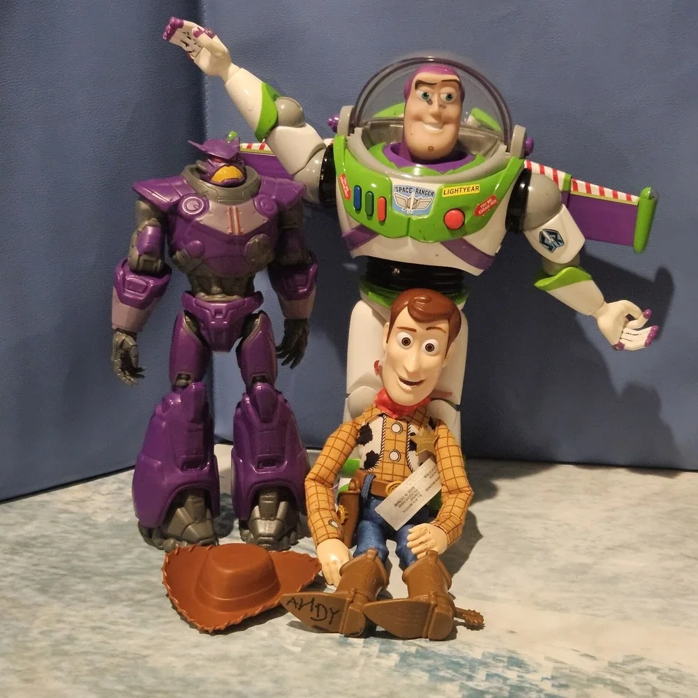 Disney Pixar Toy Story Play Bundle Woody Talking Buzz Lightyear Zurg Figures